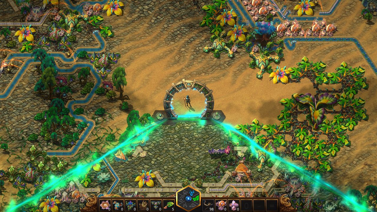 Pre-release screenshot of fantasy factory building game MoteMancer