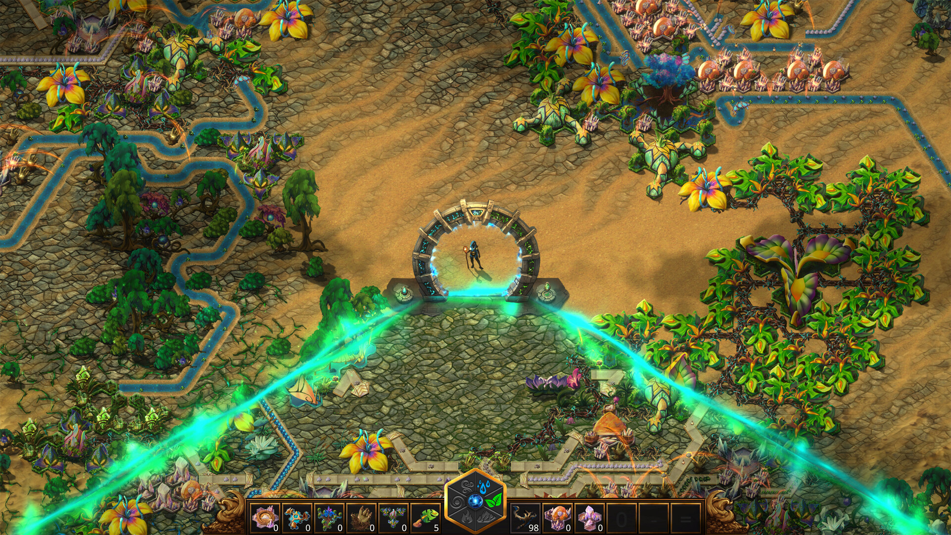 Pre-release screenshot of fantasy factory building game MoteMancer
