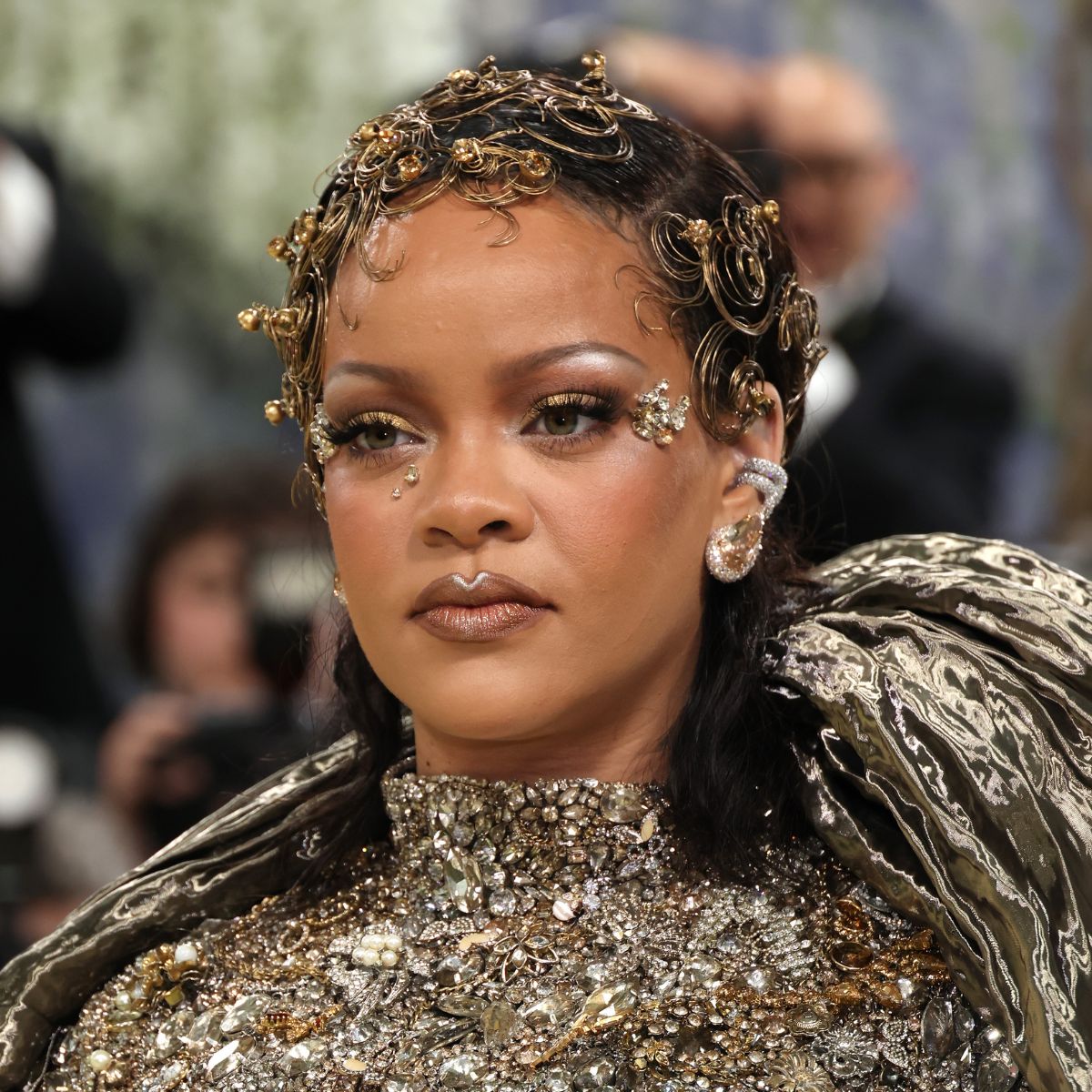 Rihanna attends the 2026 Met Gala celebrating "Costume Art" at the Metropolitan Museum of Art on May 04, 2026 in New York City. 