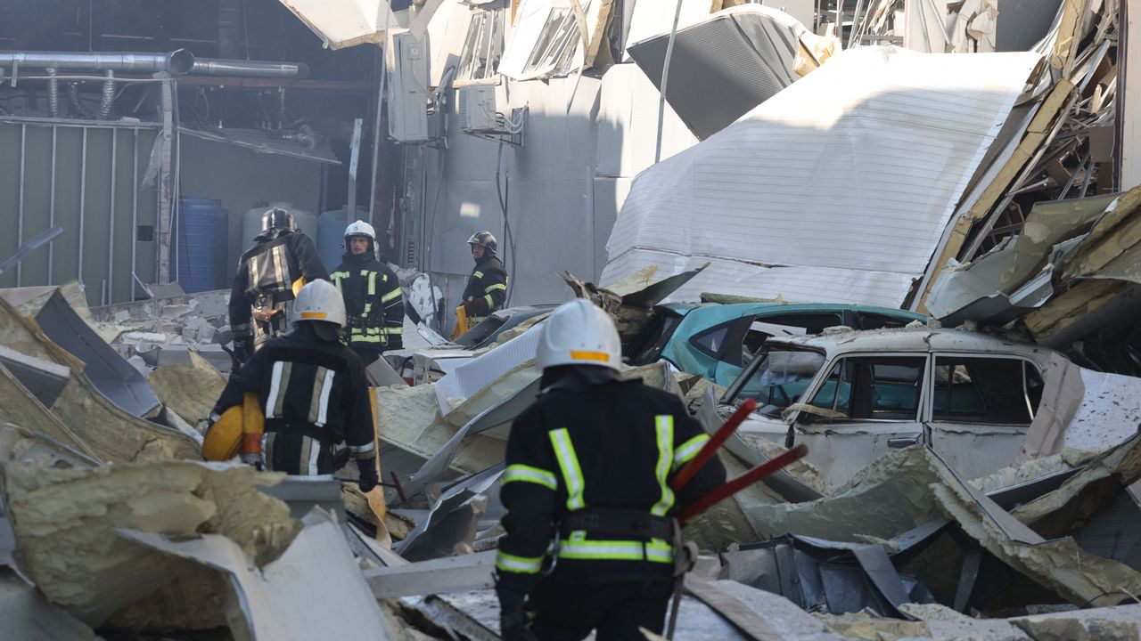 Aftermath of Russian bombing in Odesa