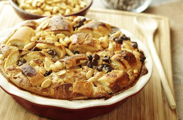 Peanut Bread And Butter Pudding | American Recipes | GoodtoKnow