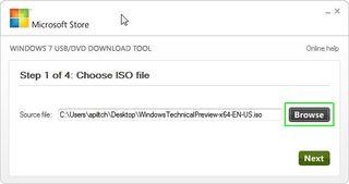 Select ISO File