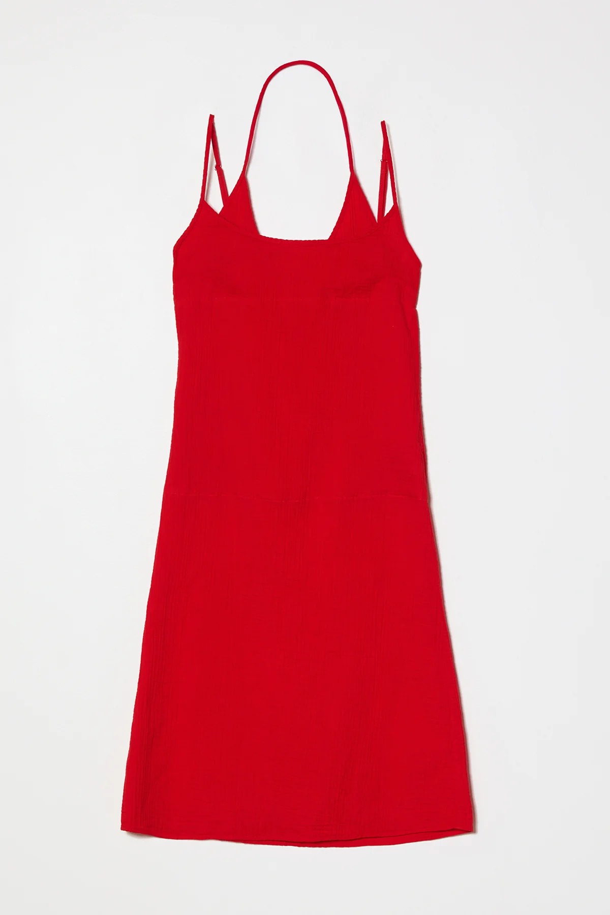Atelier Delphine Slip Midi Dress in Crinkled Cotton Gauze.