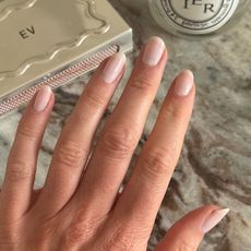 A close up of Eleanor's nails