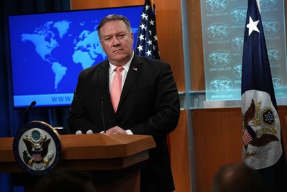 Mike Pompeo speaks to reporters about Khashoggi's disappearance