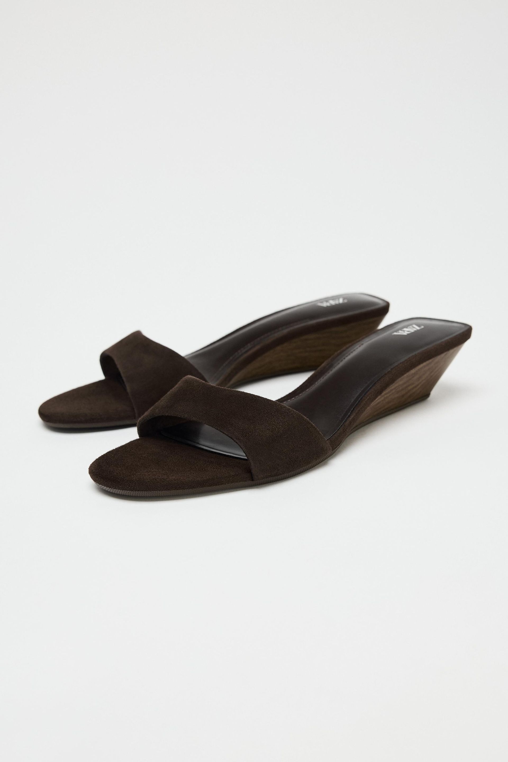 Suede Wedge Sandals
