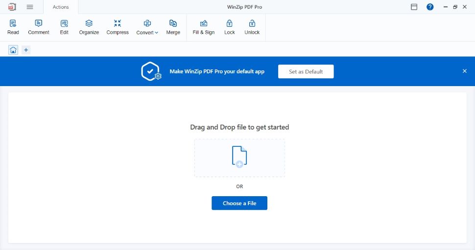 Screenshot of WinZip PDF Pro PDF editor