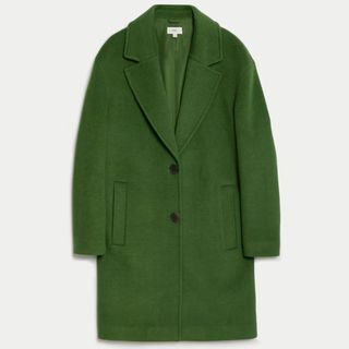 Olive green coat from M&S