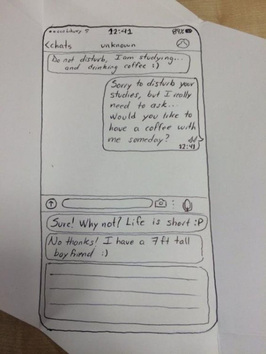 This student came up with the best 'first date note' ever | Shortlist