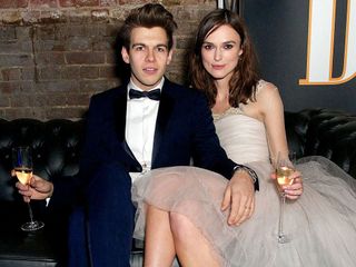 Keira Knightley and James Righton on the red carpet
