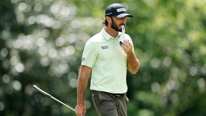 Max Homa during round one of The Masters in 2025