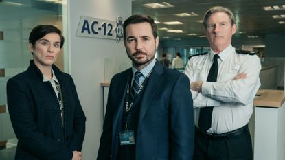 Vicky McClure, Martin Compston and Adrian Dunbar in BBC's Line of Duty