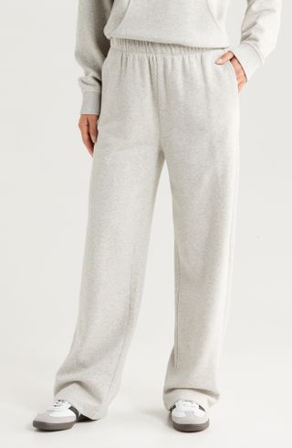 Zella Cloud Fleece Straight Leg Sweatpants