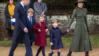 Prince William and Kate Middleton with their three children