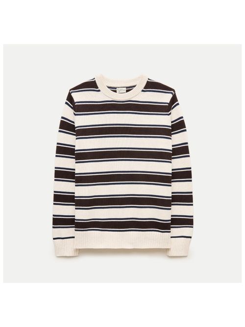 Heritage Cotton Sweater in Stripe