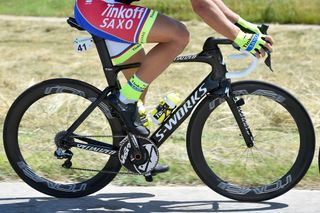 Peter Sagan (Tinkoff-Saxo) spotted on the same prototype Specialized that Mark Cavendish has been riding