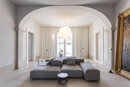 Living room at Santa Clara 1728 hotel, Lisbon, Portugal