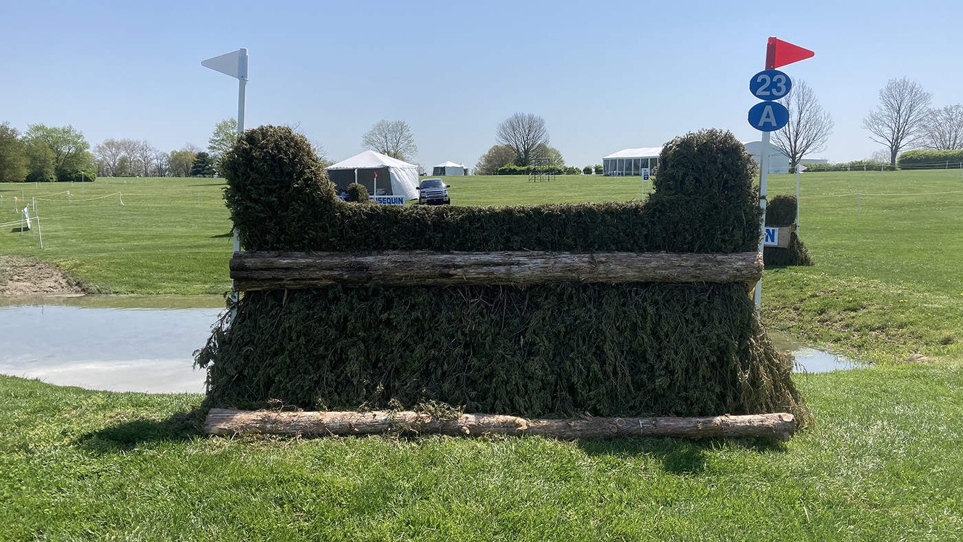 Kentucky Three-Day Event cross-country course fence 23a