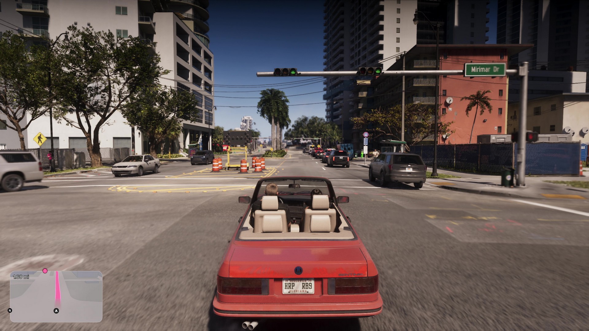 Lucia and Jason drive their convertible, from the GTA 6 extended look