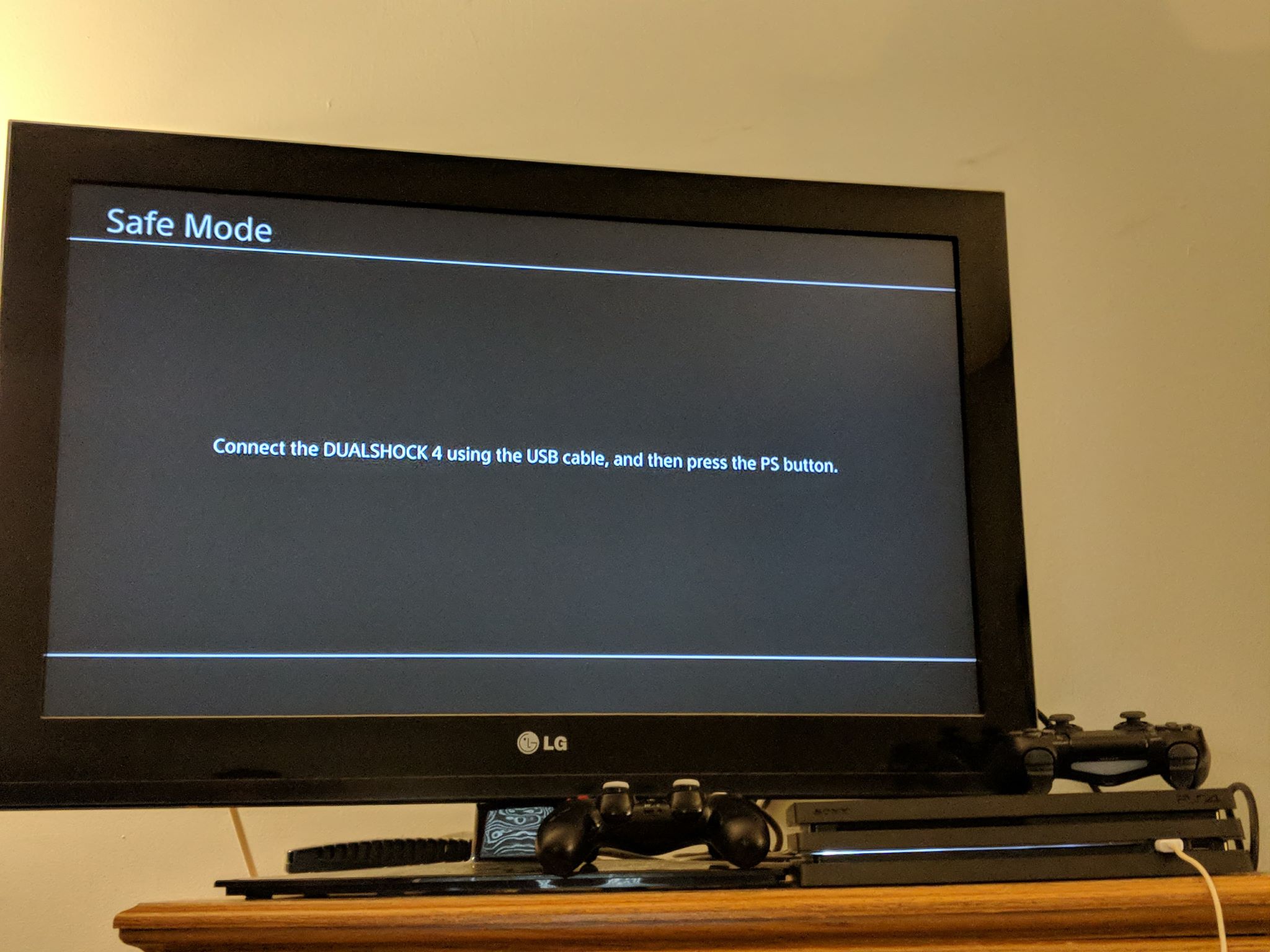 Ps4 slim safe clearance mode