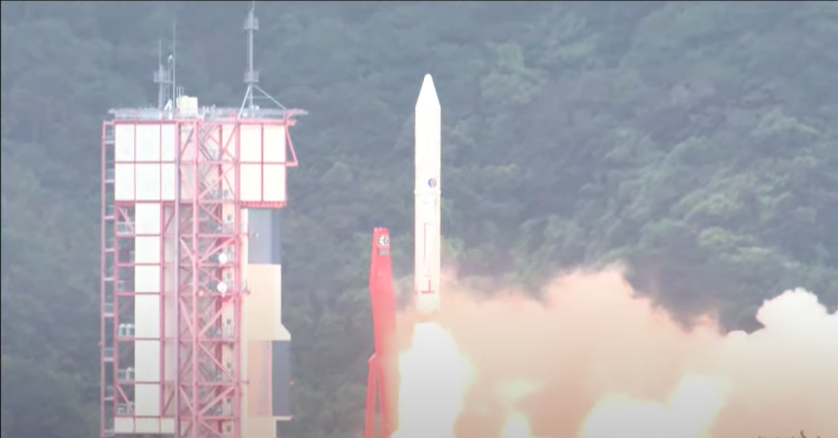 A Japanese Epsilon rocket lifts off on Oct. 11, 2022, from Uchinoura Space Center. The launch failed, according to media reports.