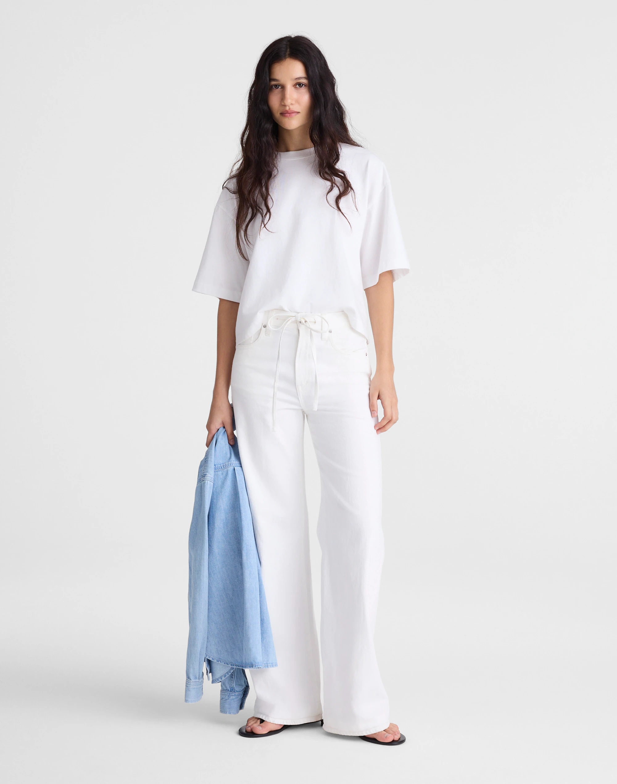 The Ultimate Wide-Leg Jean in Tile White