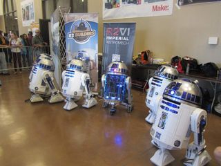 R2D2 enthusiasts felt at home at Maker Faire Bay Area on May 18, 2013.