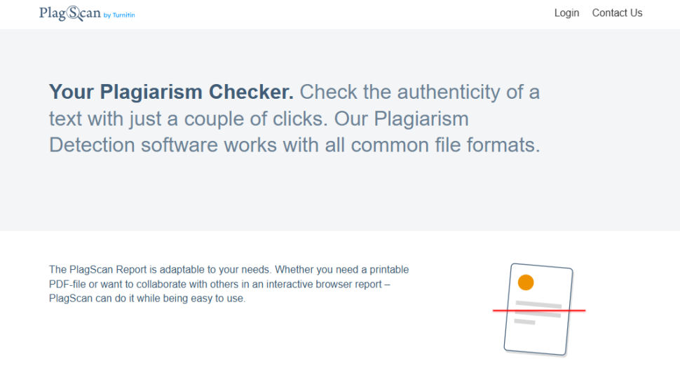 PlagScan website screenshot (June 2025)