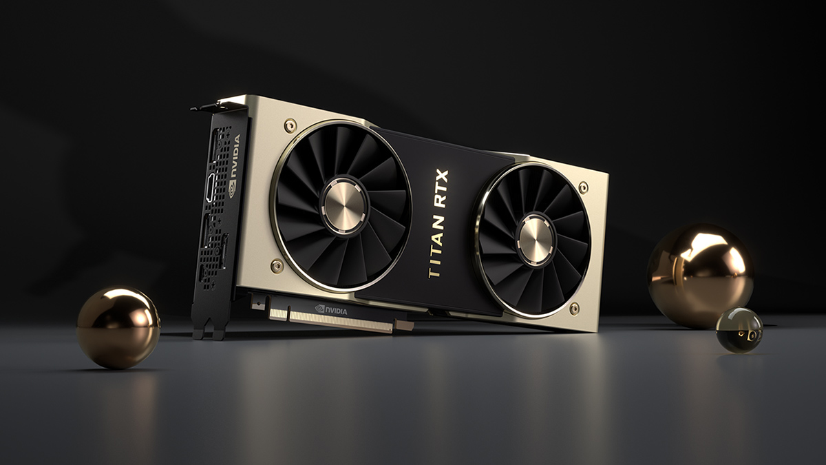 Nvidia's Titan RTX is a colossus of a GPU, but the chances of seeing one in a Mac are practically non-existent