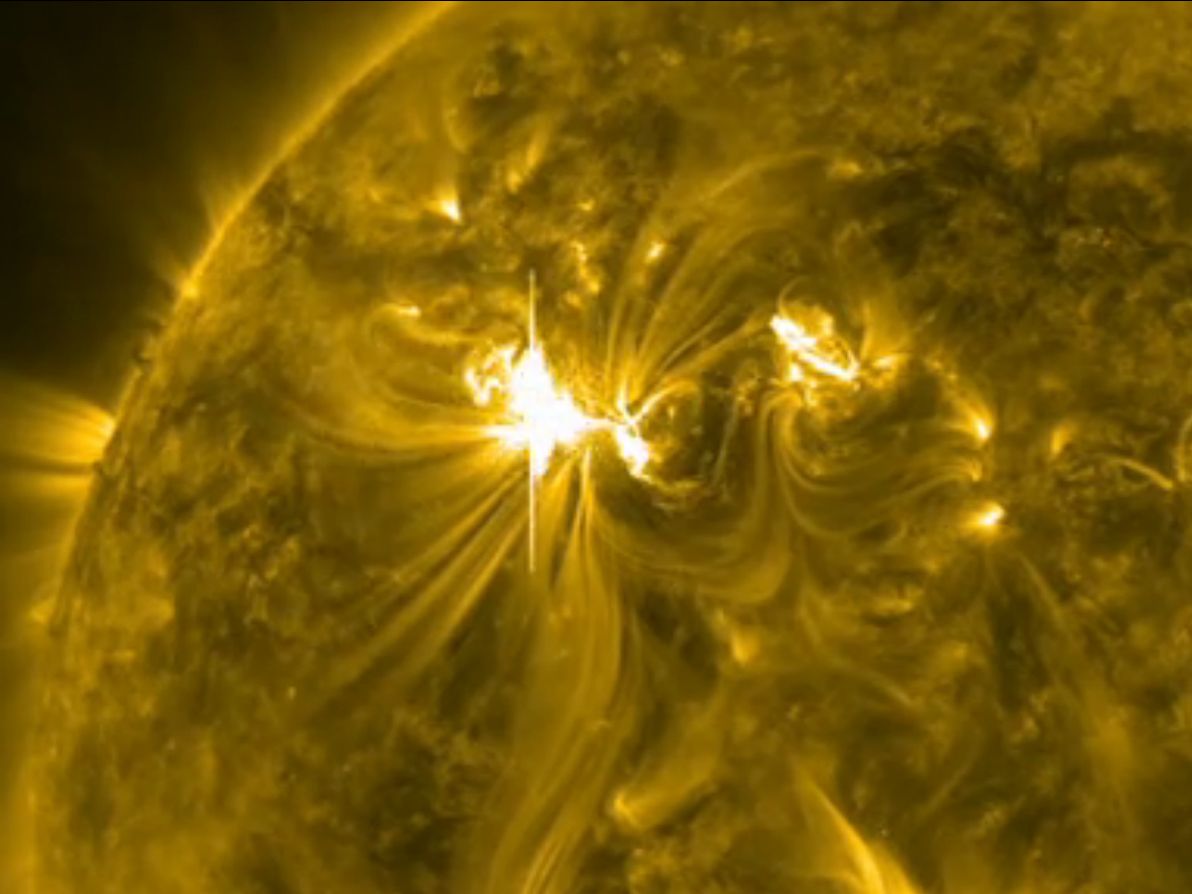 Huge Solar Flare's Magnetic Storm May Disrupt Satellites | Space
