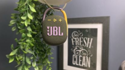 JBL Clip 4 being tested in writer's home