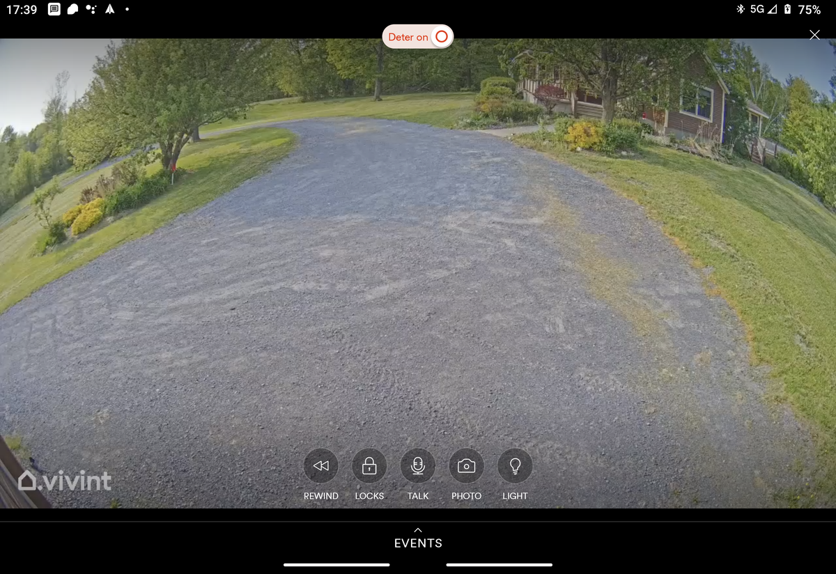 Sample image from Vivint camera