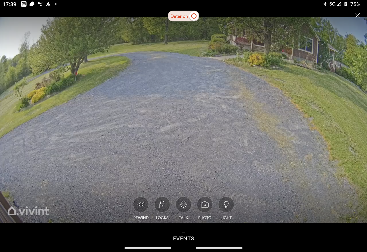 Sample image from Vivint camera