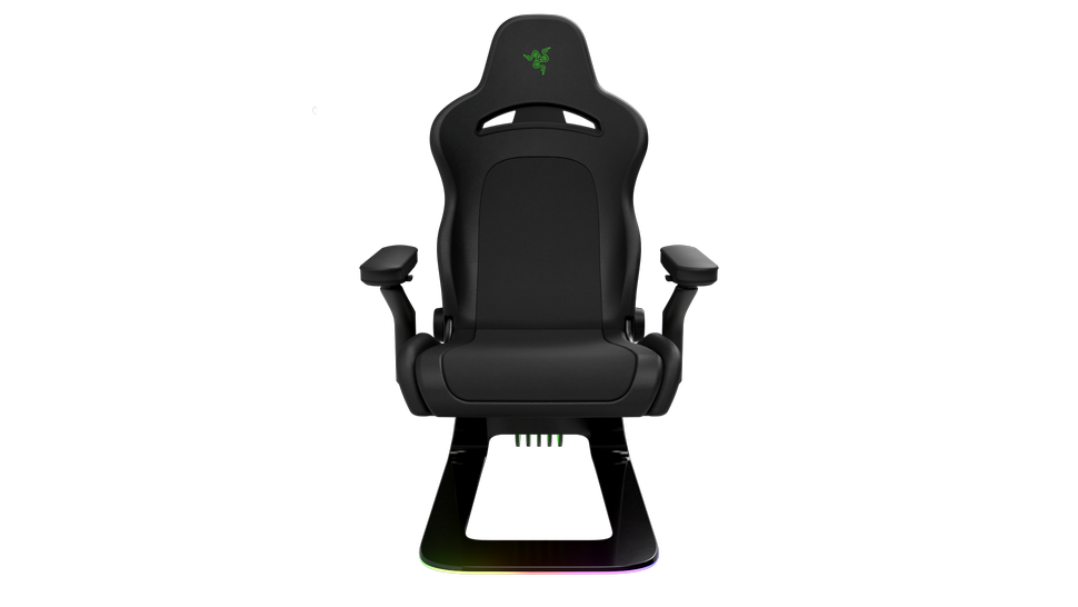 Razer's Gaming Chair Concept Hides a Curved OLED Screen in Its Headrest