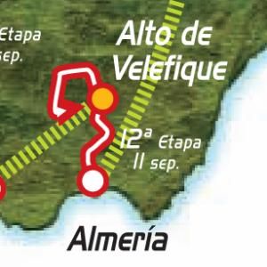 2009 Vuelta a España stage 12 map
