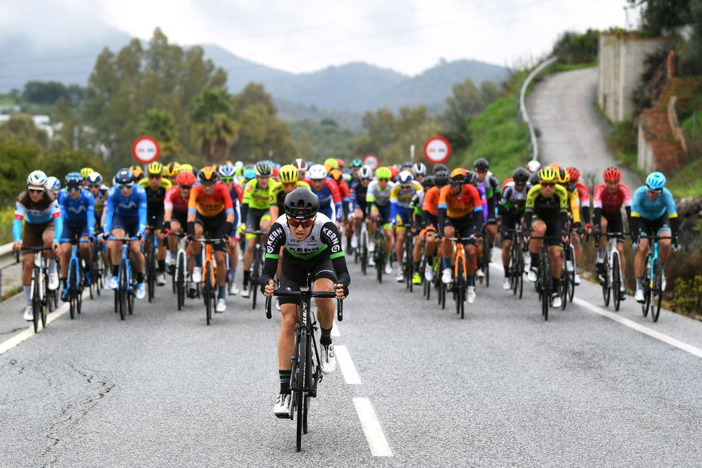 GRAZALEMA SPAIN FEBRUARY 19 Jaime Castrillo of Spain and Team Kern Pharma Peloton during the 66th Vuelta a Andaluca Ruta del Sol 2020 Stage 1 a 1738km stage from Alhaurn de la Torre to Grazalema 911m VCANDALUCIA UCIProSeries on February 19 2020 in Grazalema Spain Photo by David RamosGetty Images