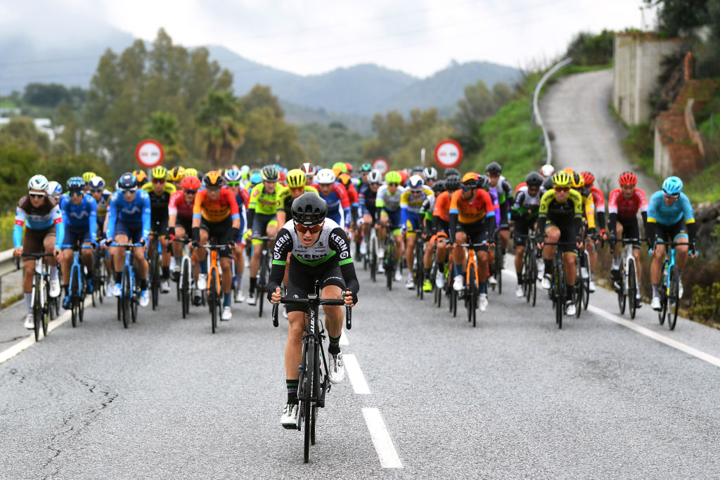 GRAZALEMA SPAIN FEBRUARY 19 Jaime Castrillo of Spain and Team Kern Pharma Peloton during the 66th Vuelta a Andaluca Ruta del Sol 2020 Stage 1 a 1738km stage from Alhaurn de la Torre to Grazalema 911m VCANDALUCIA UCIProSeries on February 19 2020 in Grazalema Spain Photo by David RamosGetty Images