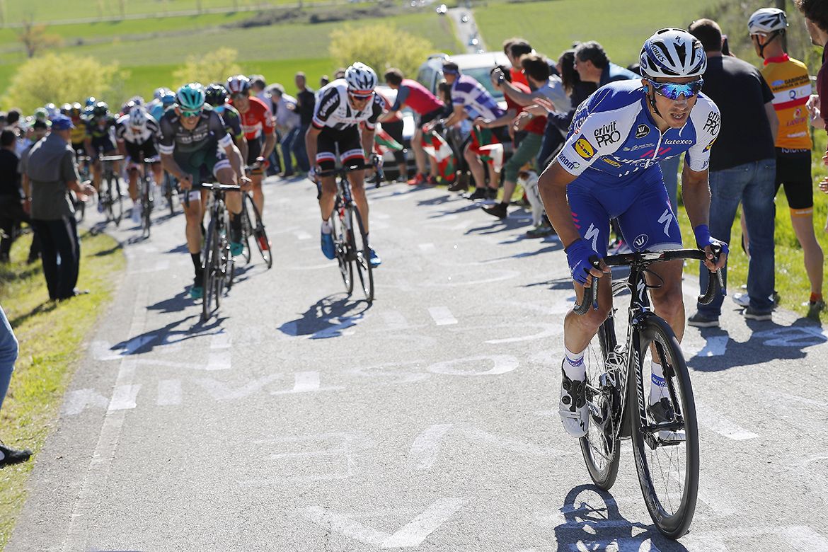 Julian Alaphilippe tries his luck on the opening stage of the Vuelta al Pa&iacute;s Vasco.