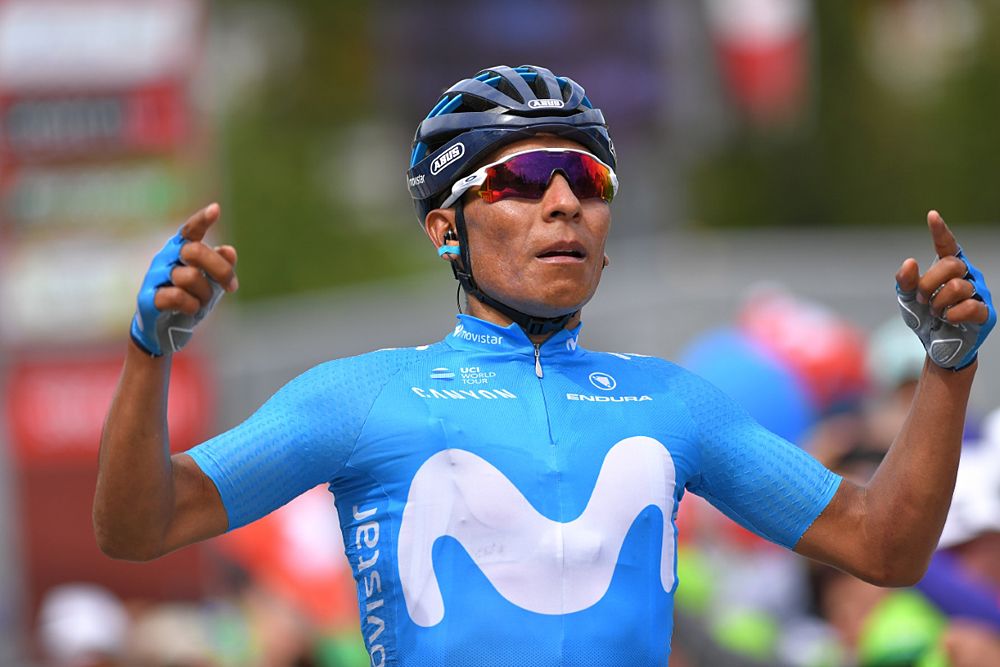 Nairo Quintana (Movistar) wins stage 7 at Tour de Suisse