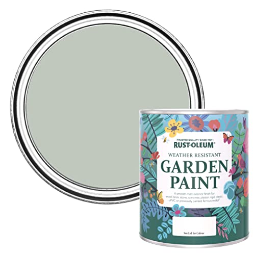 Rust-Oleum Green Mould Resistant Garden Paint in Matt Finish - Chalk Green 750ml