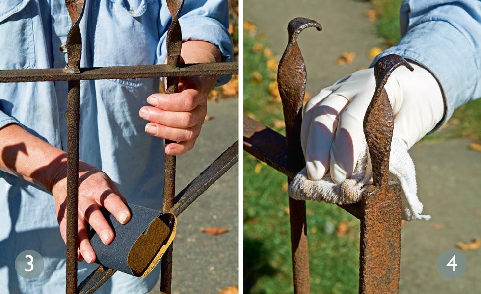 How to paint metal railings cleaning and repairing railings and gates