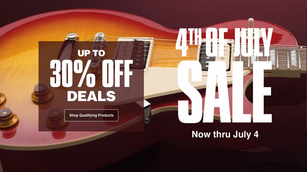 Can’t wait until Amazon Prime Day for a great guitar deal? Guitar Center’s July 4th sale has