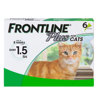 Frontline Plus Flea &amp; Tick Spot Treatment for Cats 6-month bundle | Was $75.99, now $56.99 at Chewy