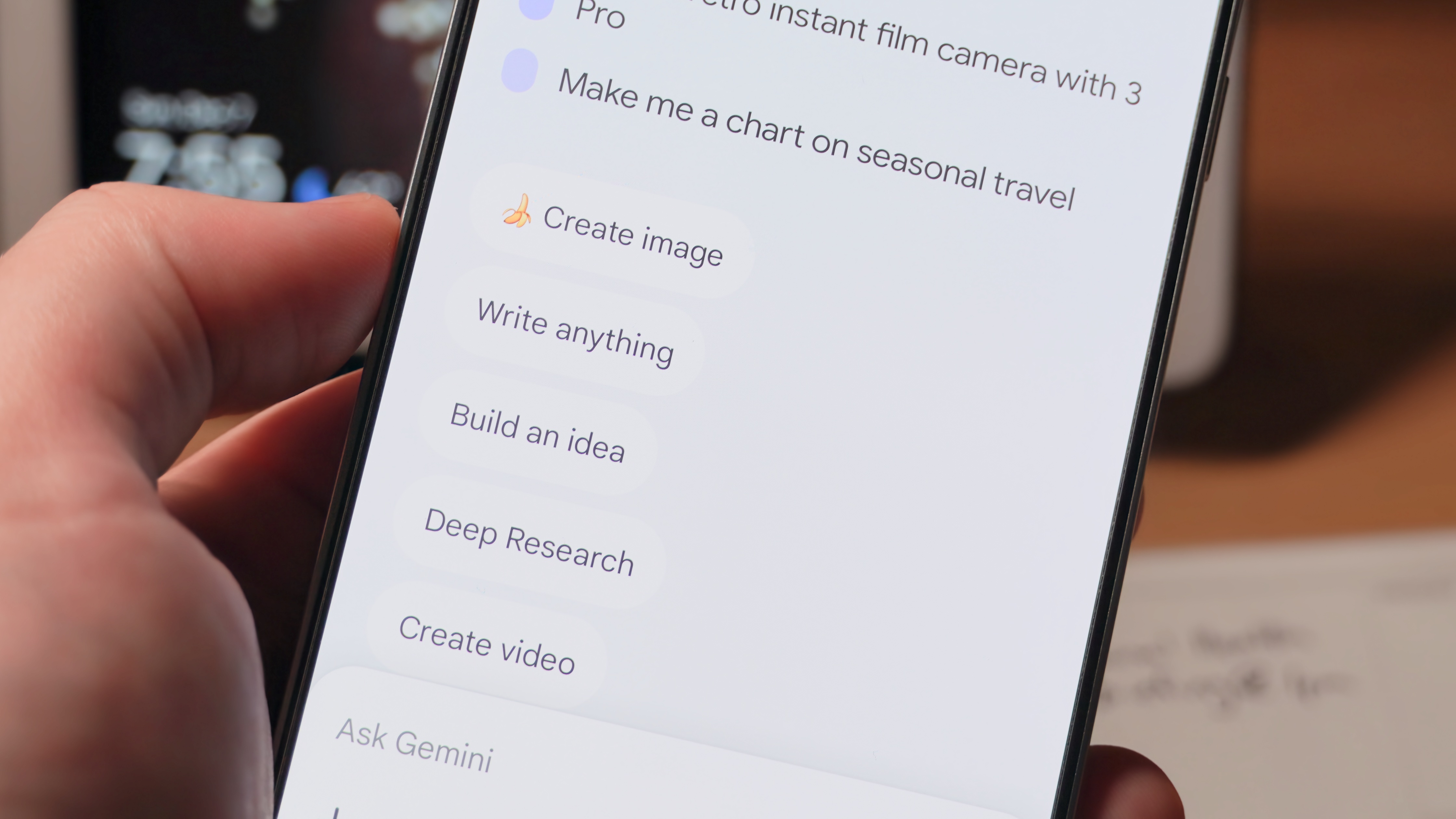 Using the new Gemini 3 and Nano Banana Pro models in the Gemini app.