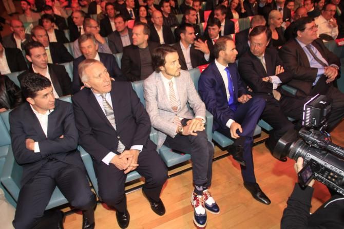 Samuel Sanchez and Alejandro Valverde were in attendance at the unveiling of the 2014 Vuelta route