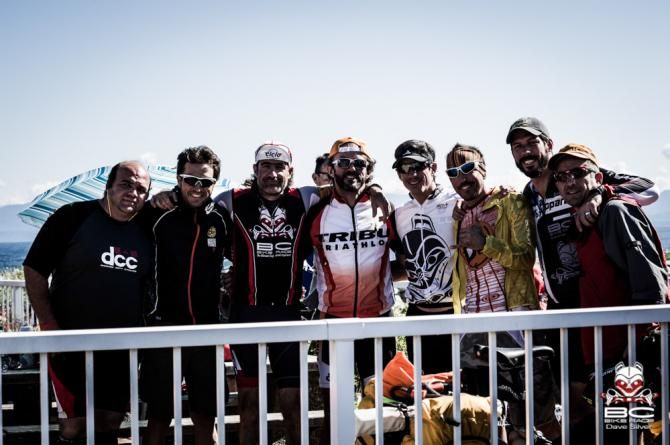 A group before the day's action