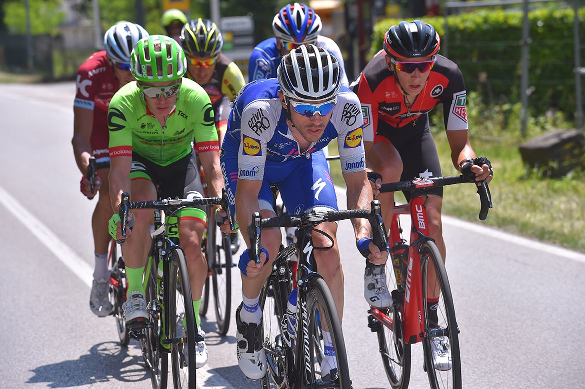 The breakaway group on stage 20 of the Giro