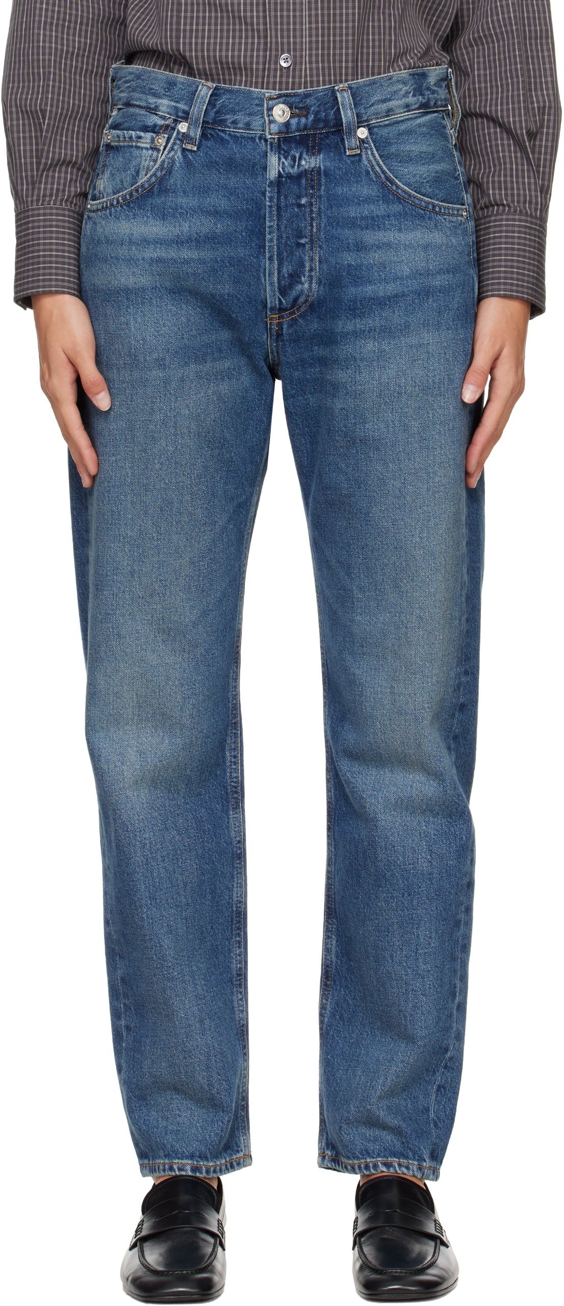 Blue Winslow Boyfriend Long Jeans
