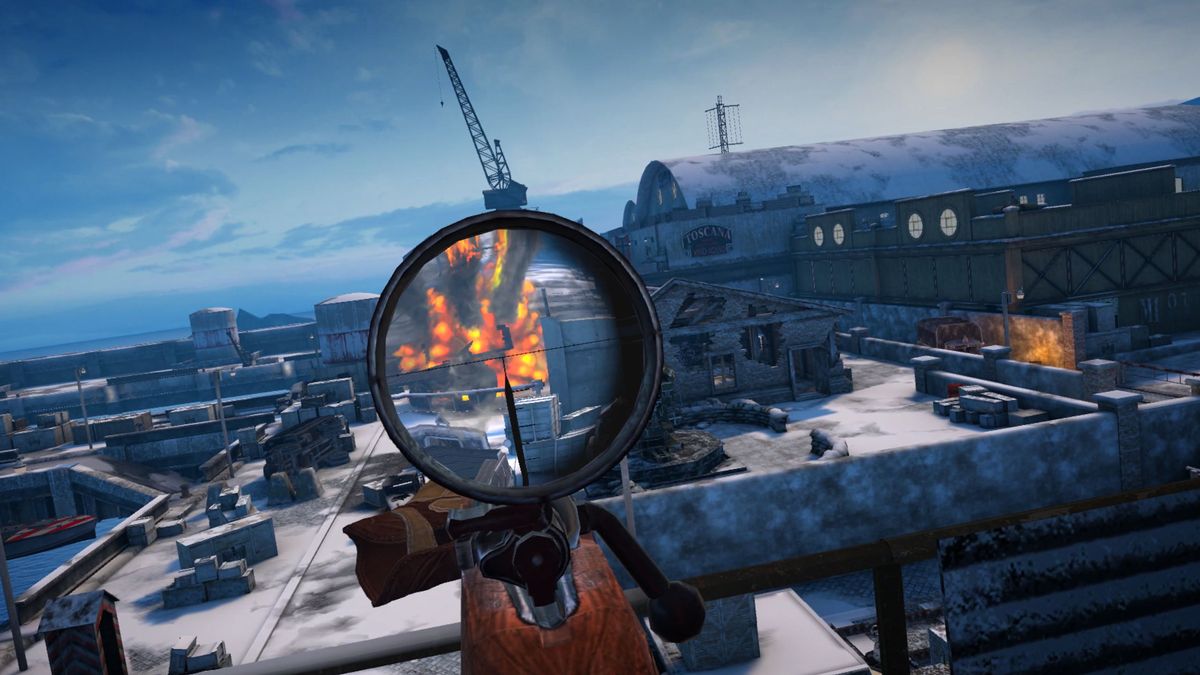Es ist schwer, sich mit Sniper Elite VR: Winter Warrior vertraut zu machen