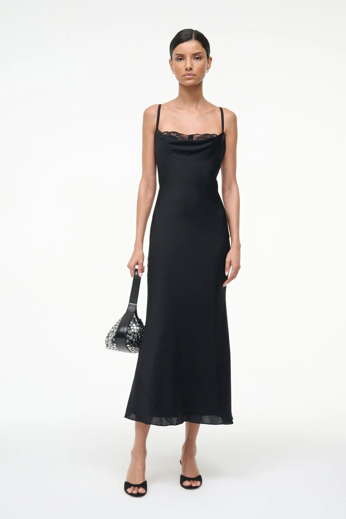 Staud, Evangeline Silk Midi Dress